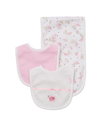 Little Me Girls' Rose Bibs & Burp Cloth Set - Baby  | Bloomingdale's Kids | Bloomingdale's (US)