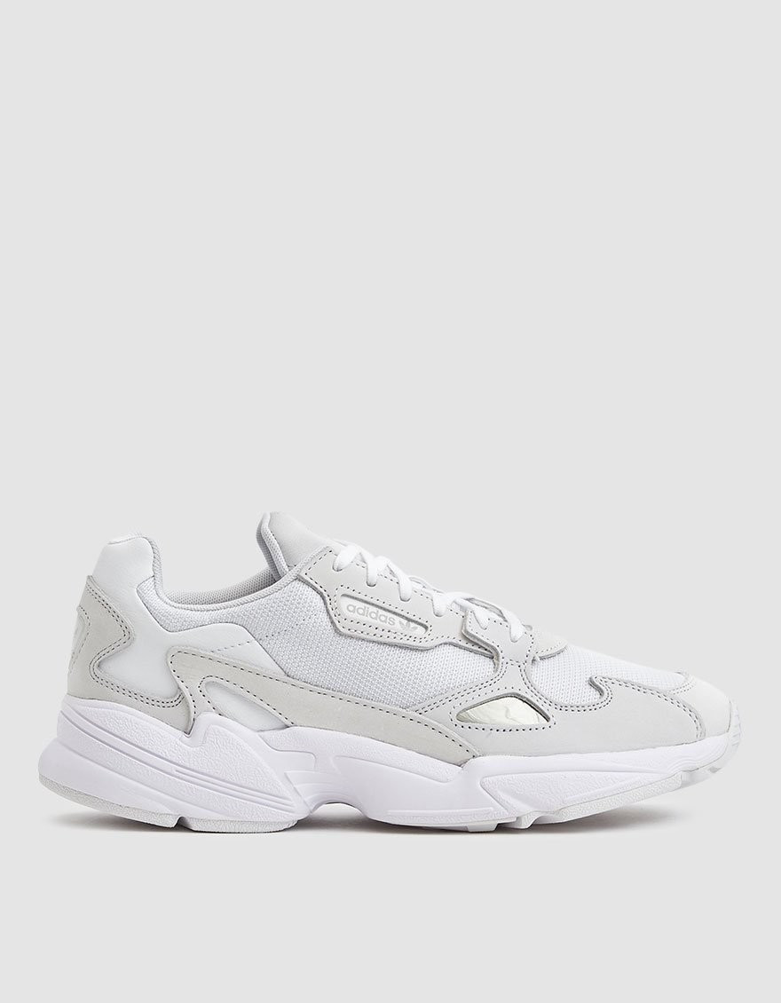 Adidas Women's Falcon W in White/White/Crystal White Shoes, Size 9.5 | Leather | Need Supply Co.