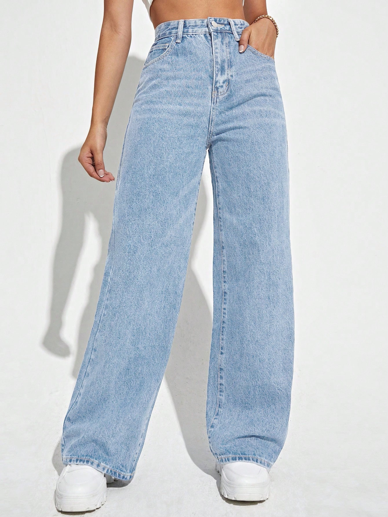 High Waist Wide Leg Jeans | SHEIN