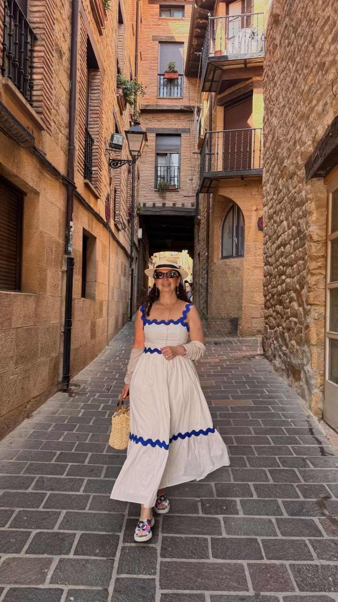 Vacation style tip: Pack ONE statement dress that works from Rioja winery tours to dinner. Effortless, chic, and photo-ready 🤍✨

Rioja = incredible wine, jaw-dropping architecture, and views that don’t even look real 🤍

🍷 Fun facts about these stunning Rioja vineyards:
✨ The dramatic silver-pink building behind me is Marqués de Riscal, designed by legendary architect Frank Gehry (yes—the same architect behind Bilbao’s Guggenheim Museum!). It opened in 2006 and looks like a sculpture in the middle of wine country. 

🍇 Marqués de Riscal @marquesderiscal was founded in 1858 and is one of Rioja’s oldest and most iconic wineries. It even helped introduce Bordeaux-style winemaking to Rioja! 

🏔️ That breathtaking wavy winery surrounded by mountains is Bodegas Ysios, @ysiosbodegas designed by architect Santiago Calatrava. The roofline mirrors the nearby Sierra de Cantabria mountains—architecture and nature perfectly blended. 

🍷 Fun fact: “Ysios” gets its name from the Egyptian gods Isis and Osiris, symbols of nature and agriculture. 

🍽️ Travel tip: If you visit Marqués de Riscal, don’t skip lunch there. Beautiful views, delicious food, and the perfect way to experience Rioja wine country 🍷✨

📌 Save this for your next outfit and follow for more practical tips
💬 DM me STYLE if your wardrobe feels “off”

Save this for your next Spain trip 🇪🇸 ✨

#LTKSaleAlert #LTKBeauty #LTKTall