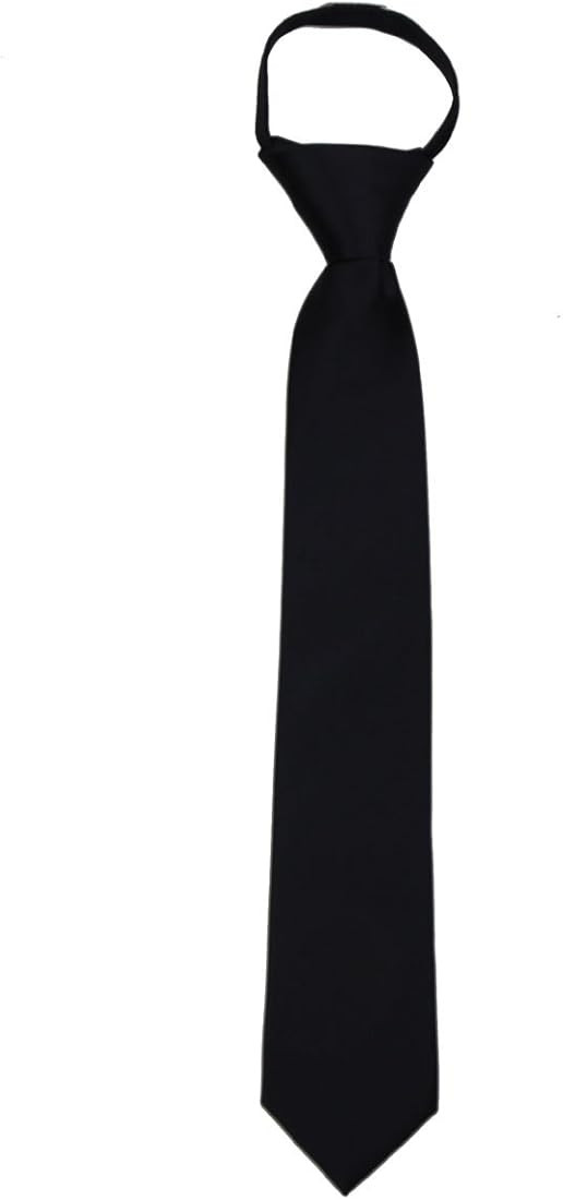 Boys Solid Formal Tuxedo 14 inch Zipper Necktie | Amazon (CA)