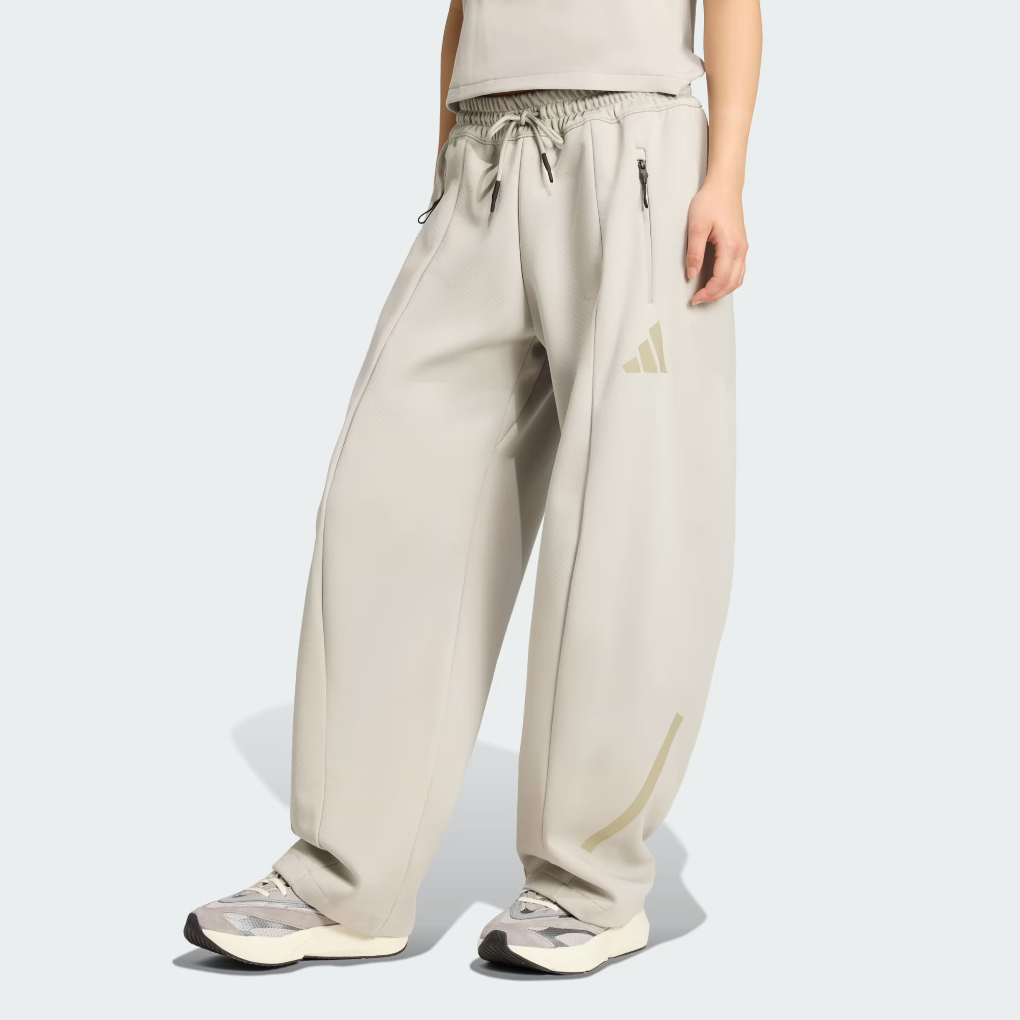 adidas Z.N.E. Open-Hem Pants - Grey | Free Shipping with adiClub | adidas US | adidas (US)