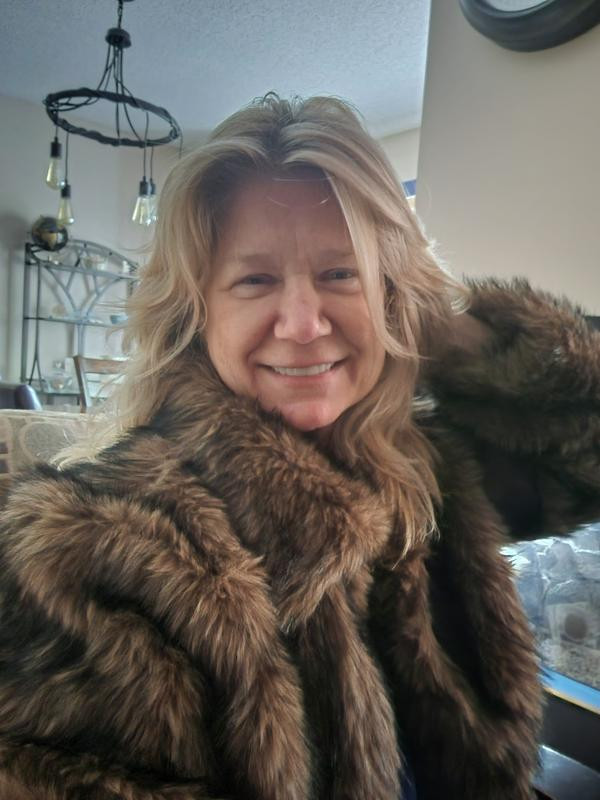 Womens Mob Wife Faux Fur Jacket | Macy's