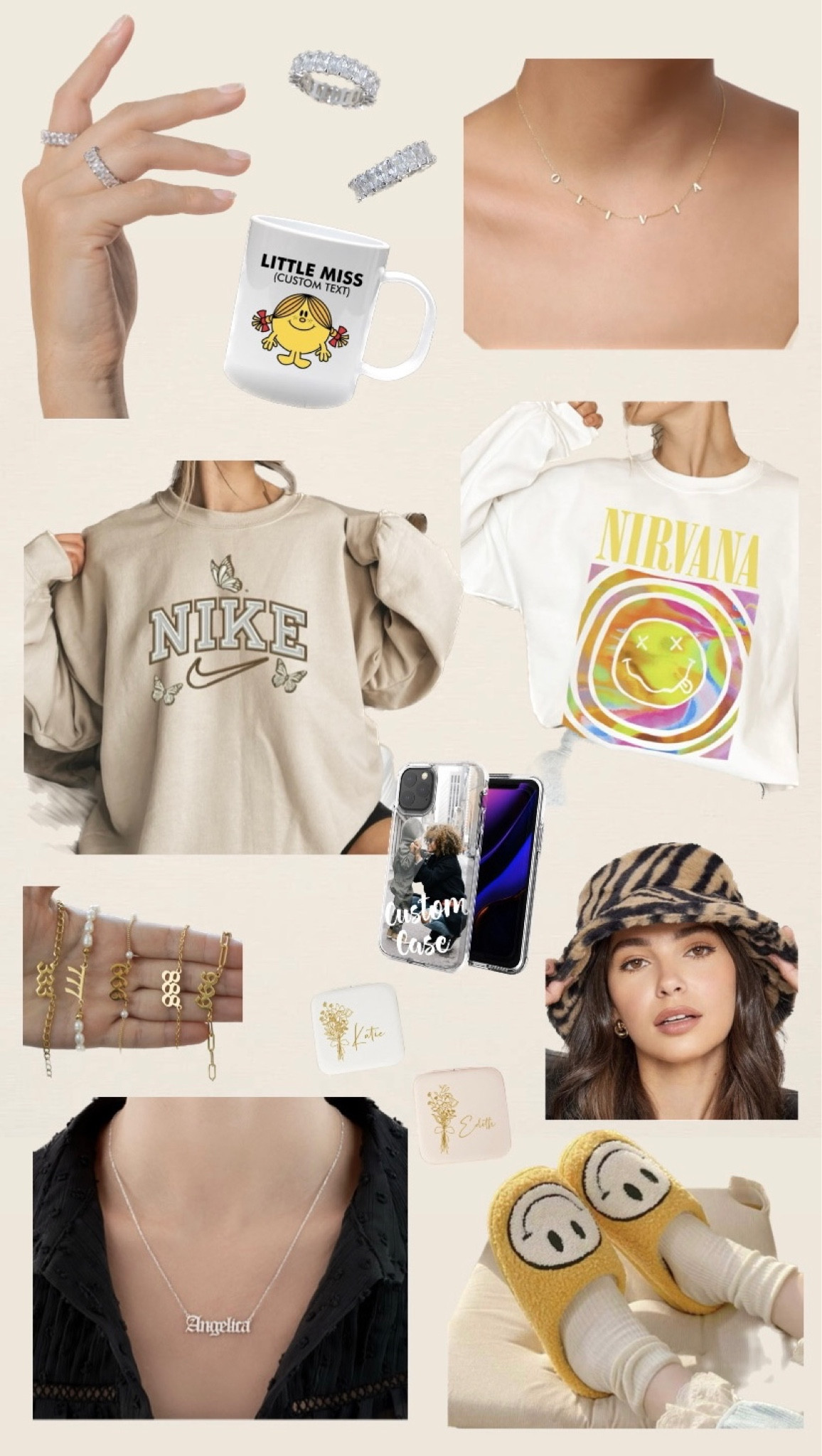 Gifts she actually wants from Etsy! From jewelry to customizable gifts, Etsy  includes top picks that she’ll actually love this holiday season! 

Holiday, gift guide, gift guide for her, etsy, etsy gifts, custom, customizable gifts, sweatshirts, slippers, fuzzy hats, bucket hats, jewelry, custom jewelry, phone case, littlemiss, name necklace, angel number necklace, travel, travel jewelry box, gift

#LTKGiftGuide #LTKunder50 #LTKHoliday