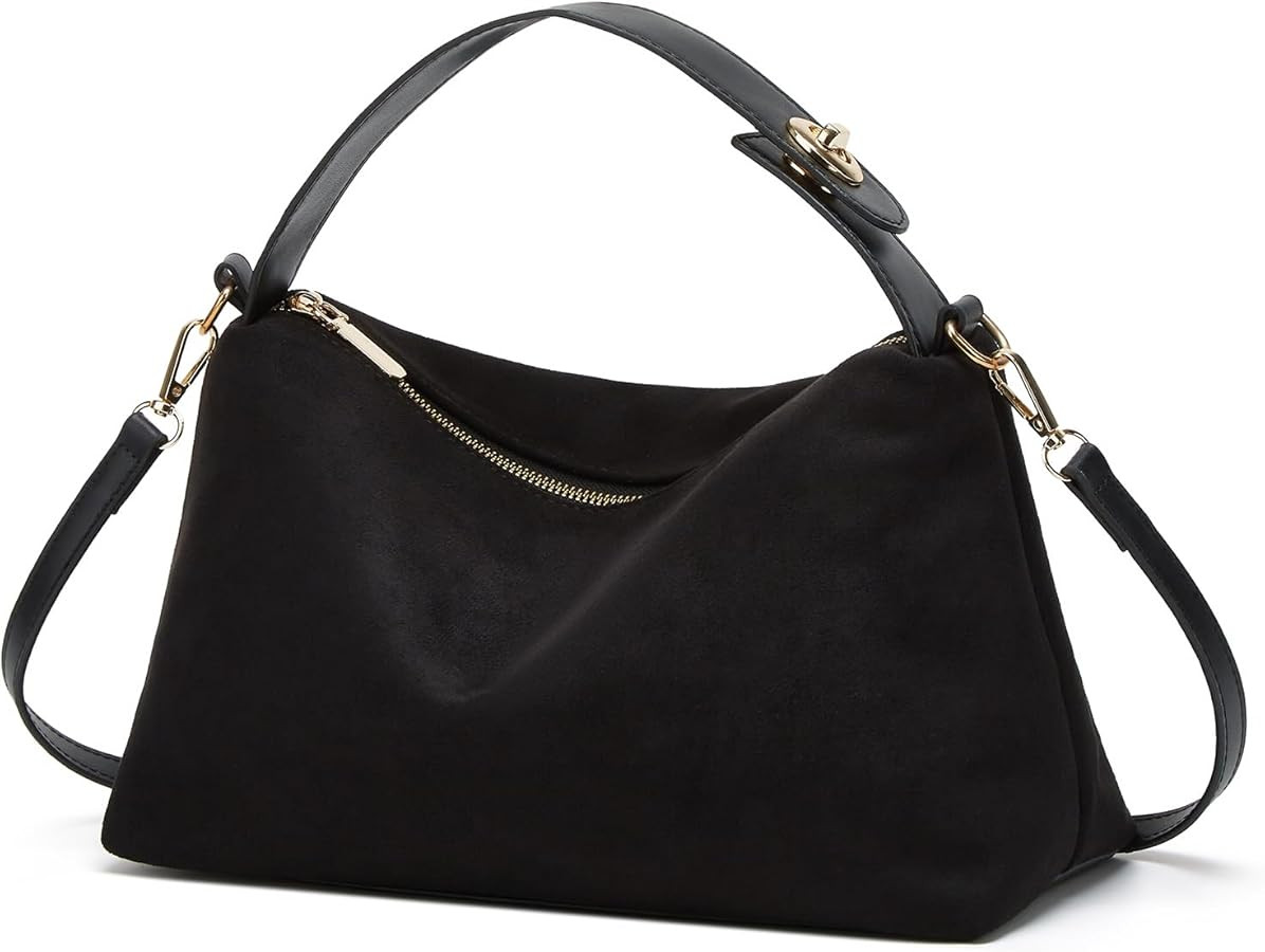 Slouchy Suede Cloud Hobo Bags Women Crescent Satchels Shoulder Bag Crossbody Phone Purse Trendy T... | Amazon (US)