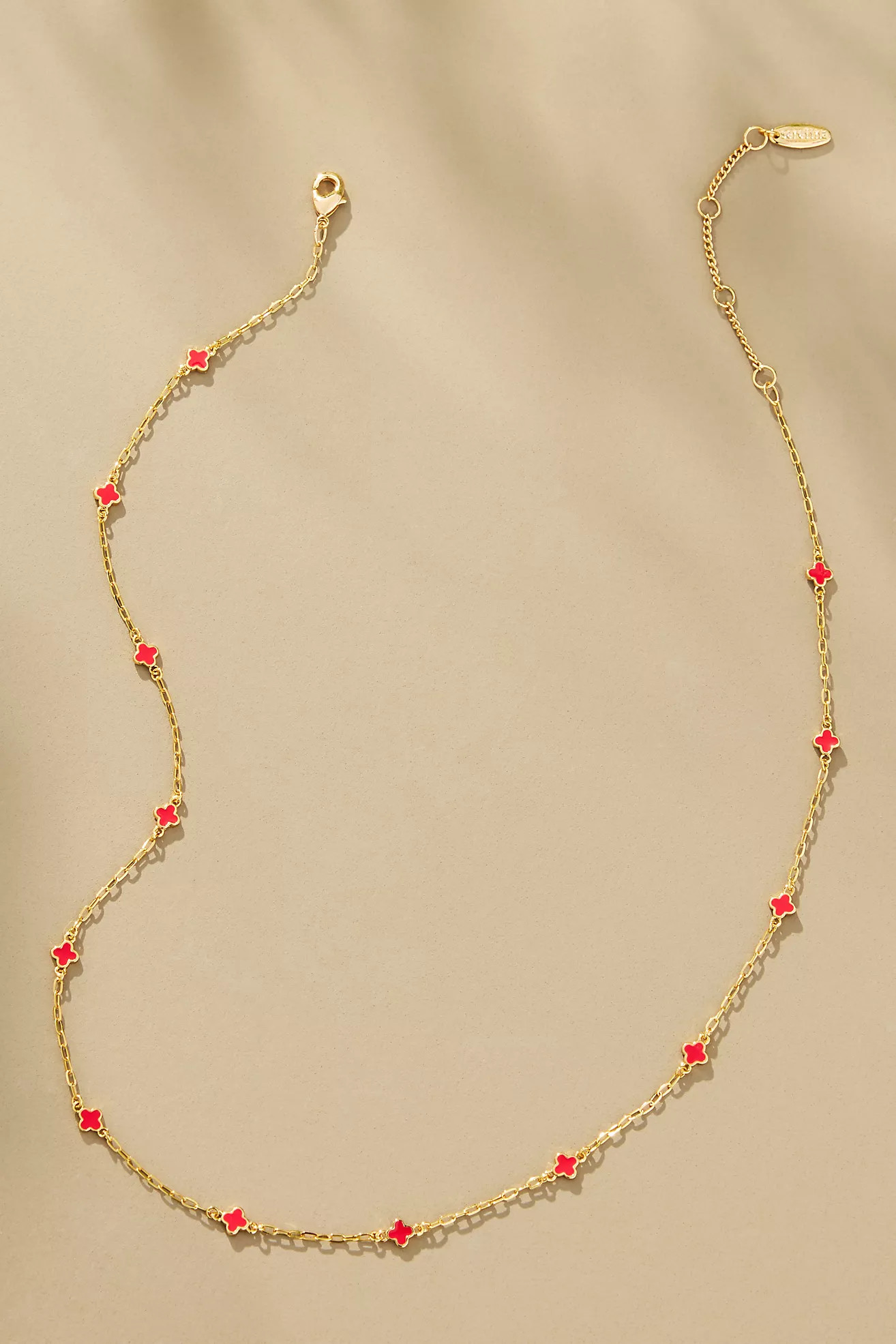 Tiny Clover Chain Necklace | Anthropologie (US)