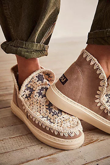 MOU Crochet Crush Ankle Boots | Free People (Global - UK&FR Excluded)