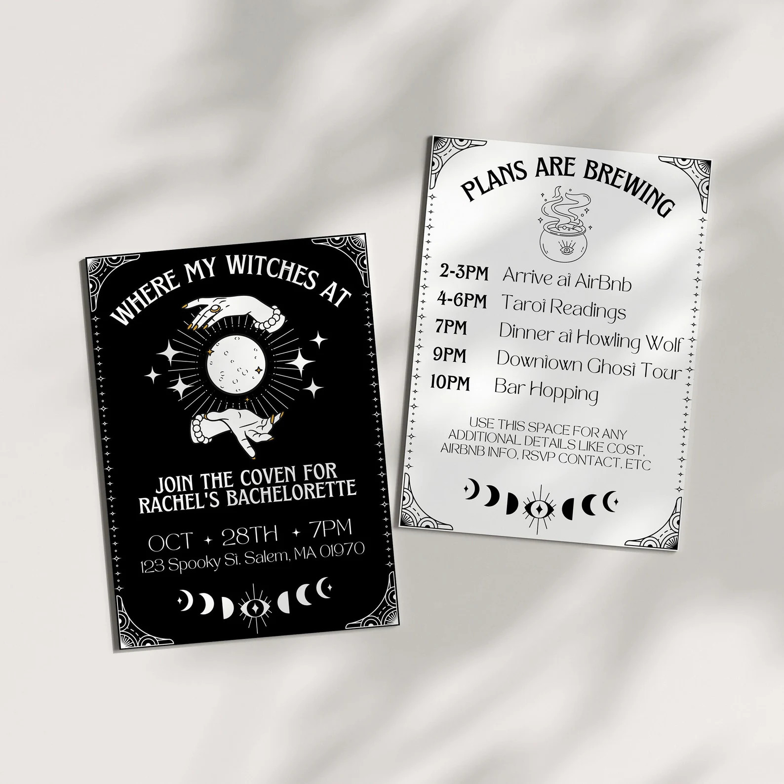 Witch Bachelorette, Witch Bachelorette Invites, Spooky Bachelorette, Drink Up Witches Invite, Edi... | Etsy (US)