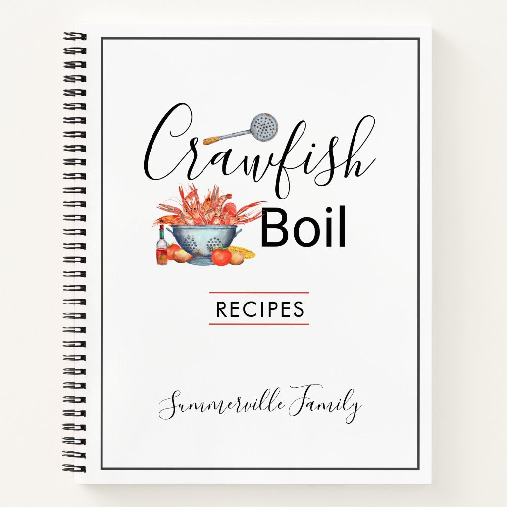 Summer Crawfish Boil Family Cookout Recipes | Zazzle