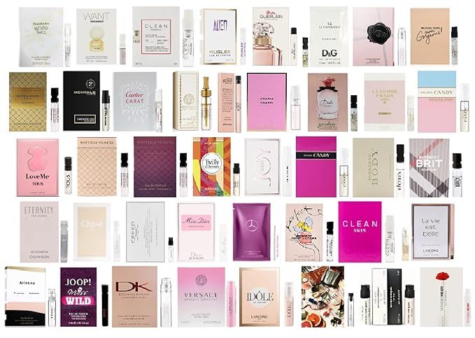 Designer Perfume Sampler Set Lot x 12 Sample Vials - High End Fragrance Samples for Women, 12 Pie... | Amazon (US)