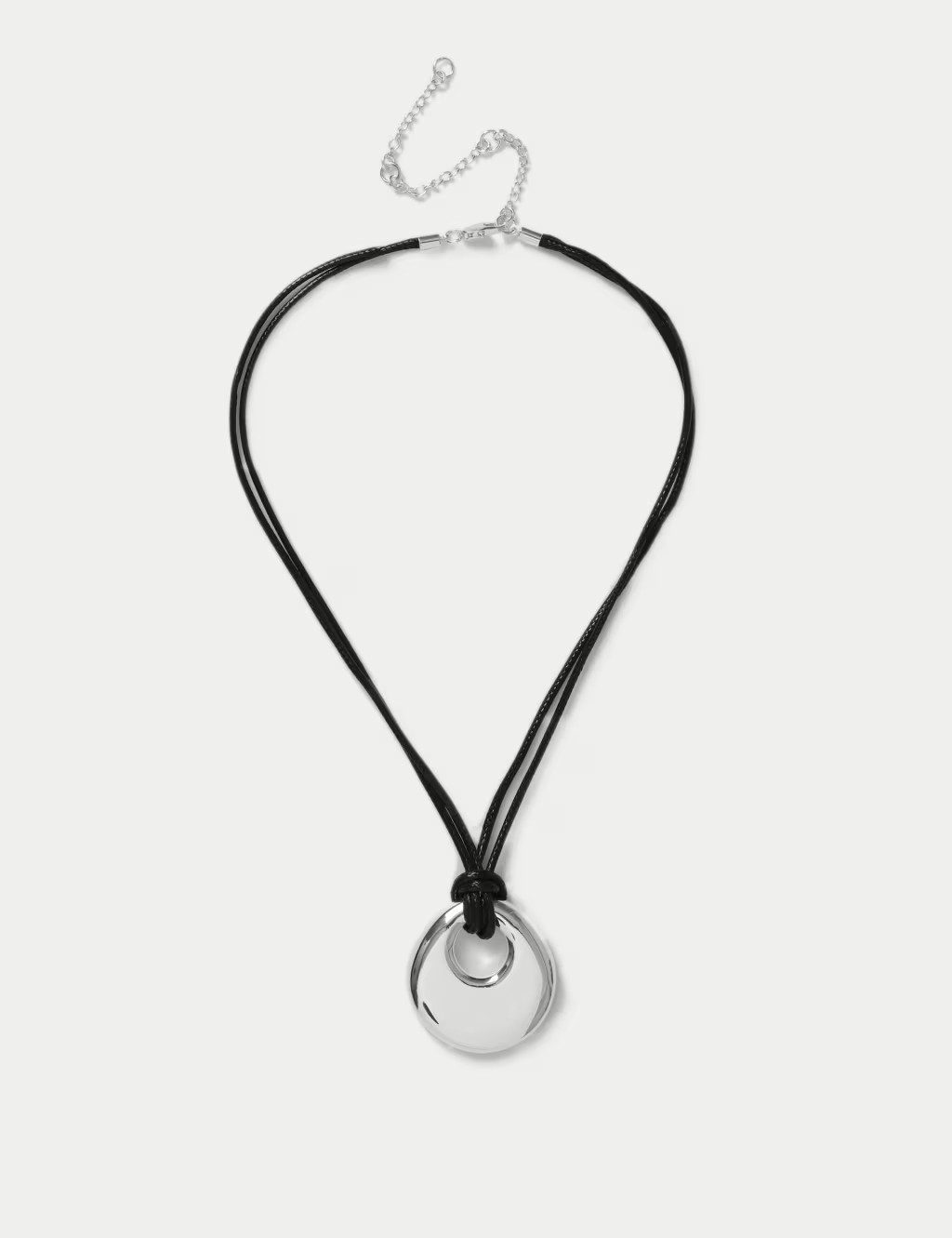 Irregular Pendant and Black Cord Necklace | Marks & Spencer (UK)