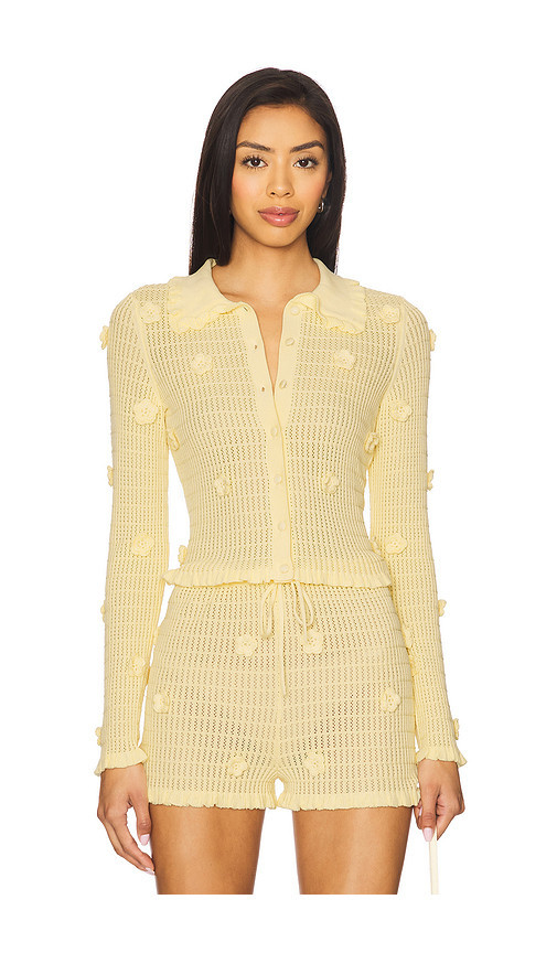 Stone Cold Fox x REVOLVE Allayia Floral Cardigan in Yellow. Size L. Also in XS, XXS, S, M. | Revolve Clothing (Global)