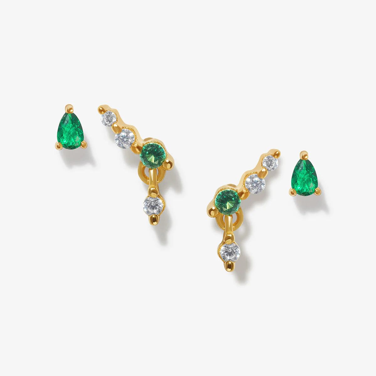 Sams emerald earring set | Adornmonde