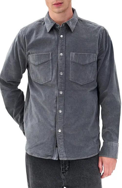 rag & bone CPO Corduroy Overshirt in Slate at Nordstrom, Size Large | Nordstrom