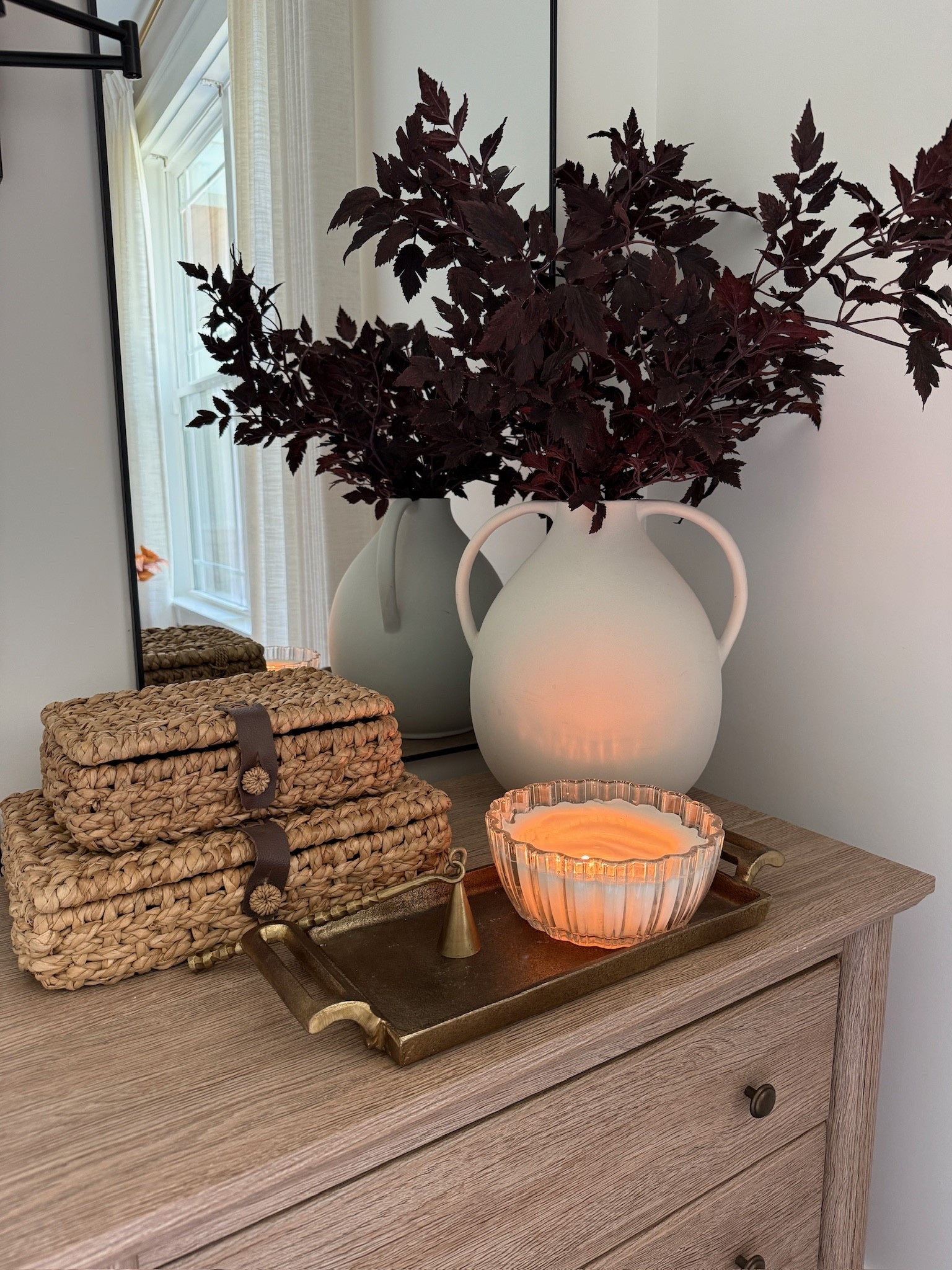 Warm decor details with rich tones and woven textures! 🤎

#LTKFindsUnder50 #LTKSeasonal #LTKHome