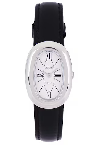 Cendre Bridgette Watch in Silver & Smooth Black from Revolve.com | Revolve Clothing (Global)