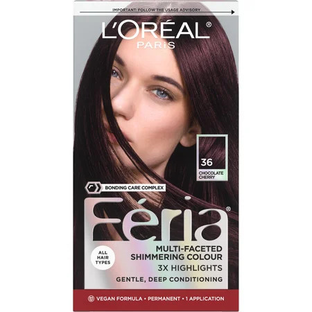 L Oreal Paris Feria Multi-Faceted Shimmering Color 36 Deep Burgundy Brown | Walmart (US)