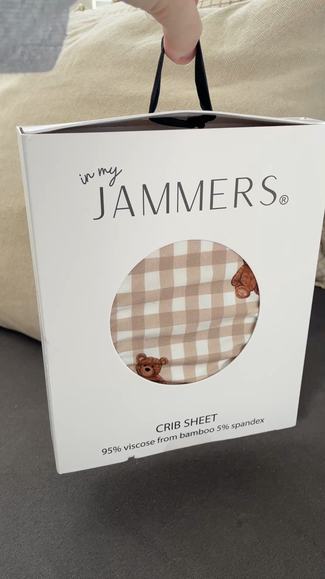 I can’t with this print 🧸🥹 teddy gingham bamboo crib sheet 
In my jammers 


#LTKHome #LTKBaby