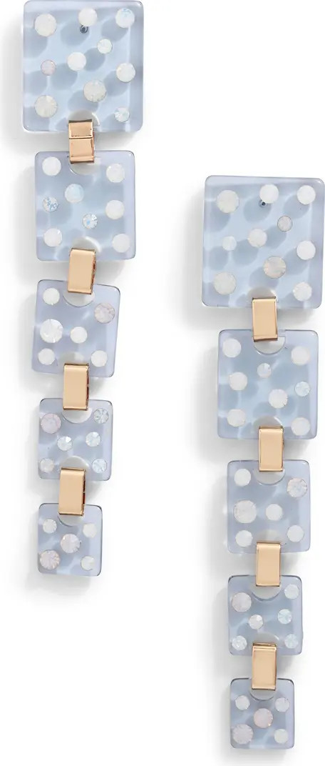 Open Edit Tiered Resin Sparkle Graduated Drop Earrings | Nordstrom | Nordstrom