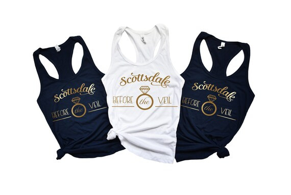 Bachelorette Party Shirts  Scottsdale Before the Veil Last | Etsy | Etsy (US)