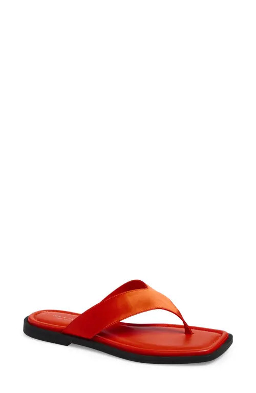 rag & bone Gracie Flip Flop in Red Satin at Nordstrom, Size 9.5Us | Nordstrom