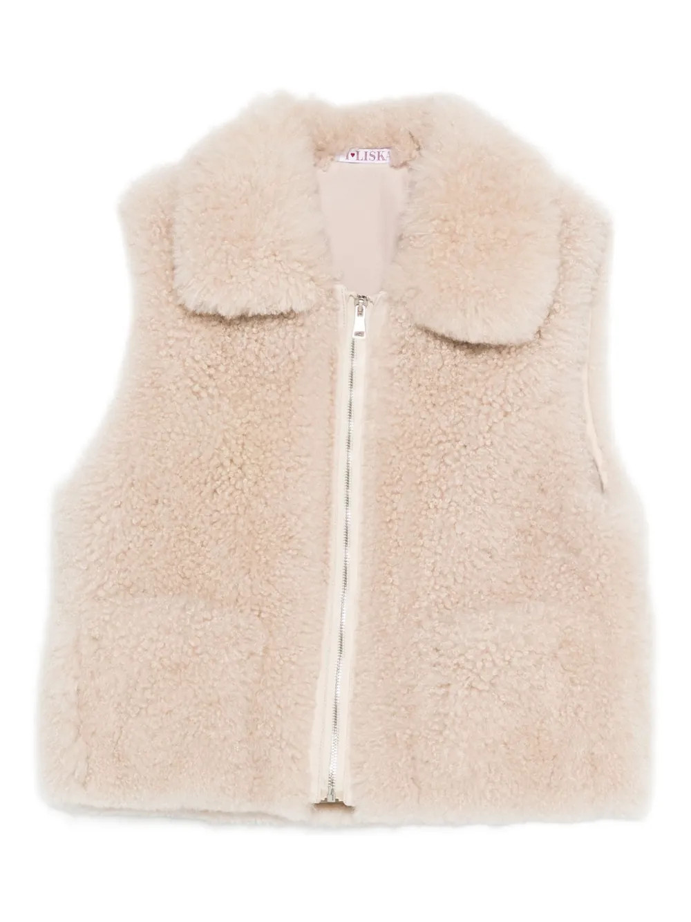 Liska shearling zip-up gilet - Neutrals | Farfetch Global