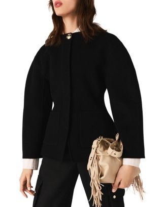Maje Double Faced Coat | Bloomingdale's Women | Bloomingdale's (AU)