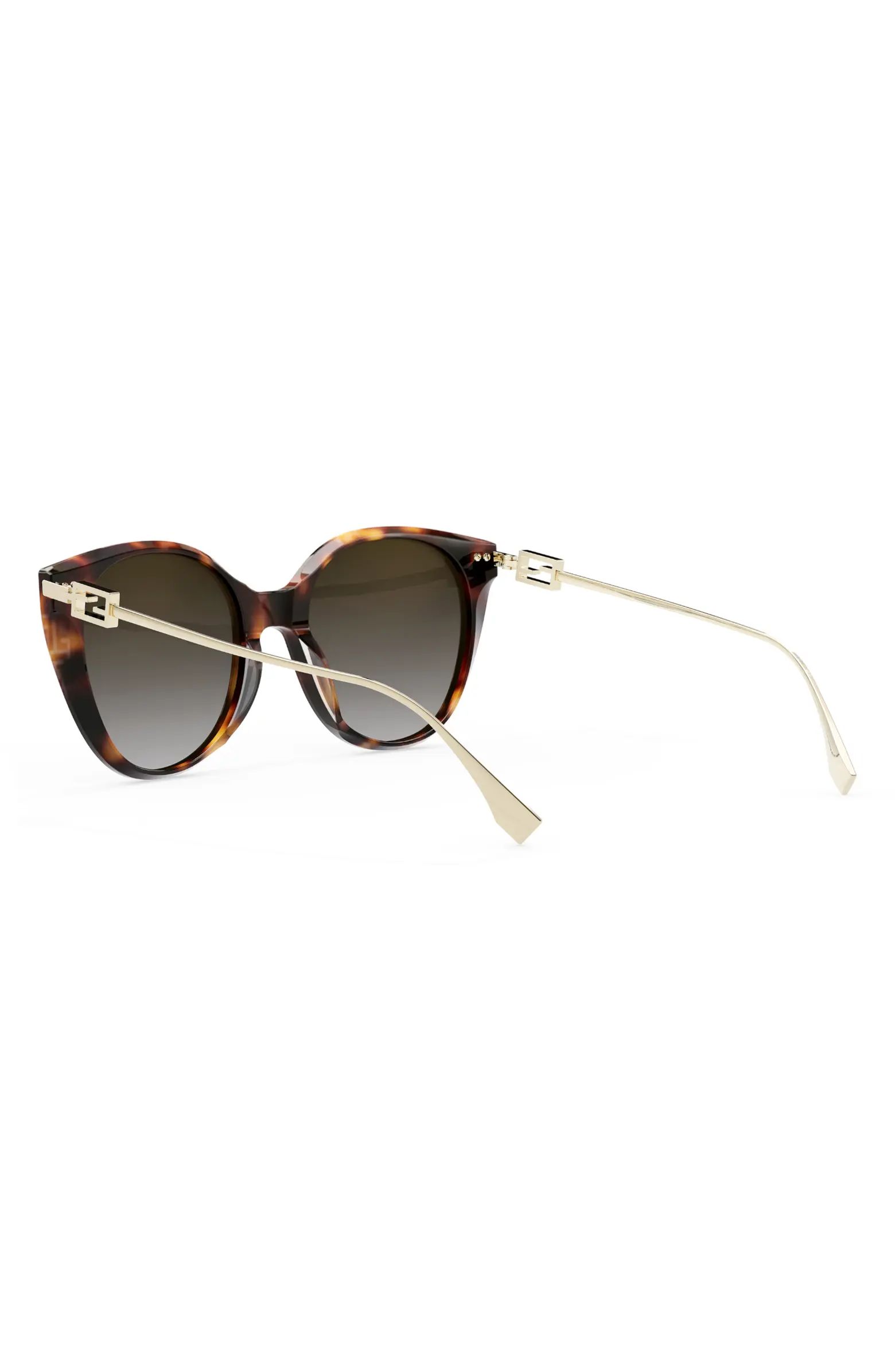 The Fendi Baguette 54mm Round Sunglasses | Nordstrom