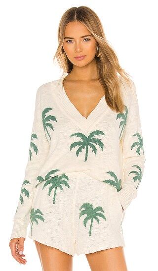 Gilligan Sweater in Palm Tree Knit | Revolve Clothing (Global)