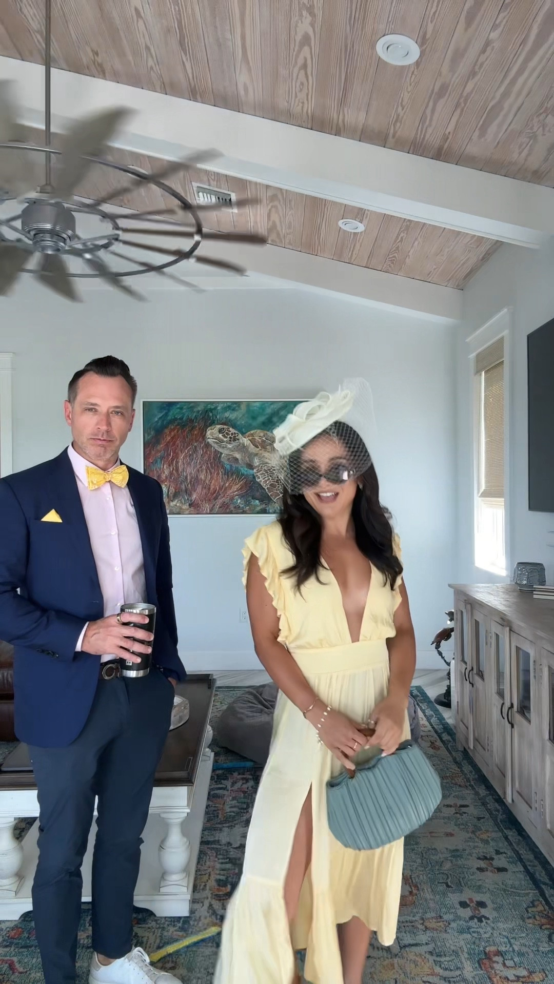Kentucky Derby time! Perfect butter yellow dress #kentuckyderby 