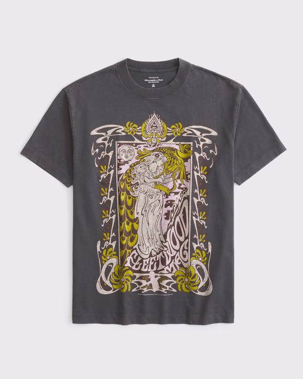 Oversized Fleetwood Mac Graphic Tee | Abercrombie & Fitch (US)