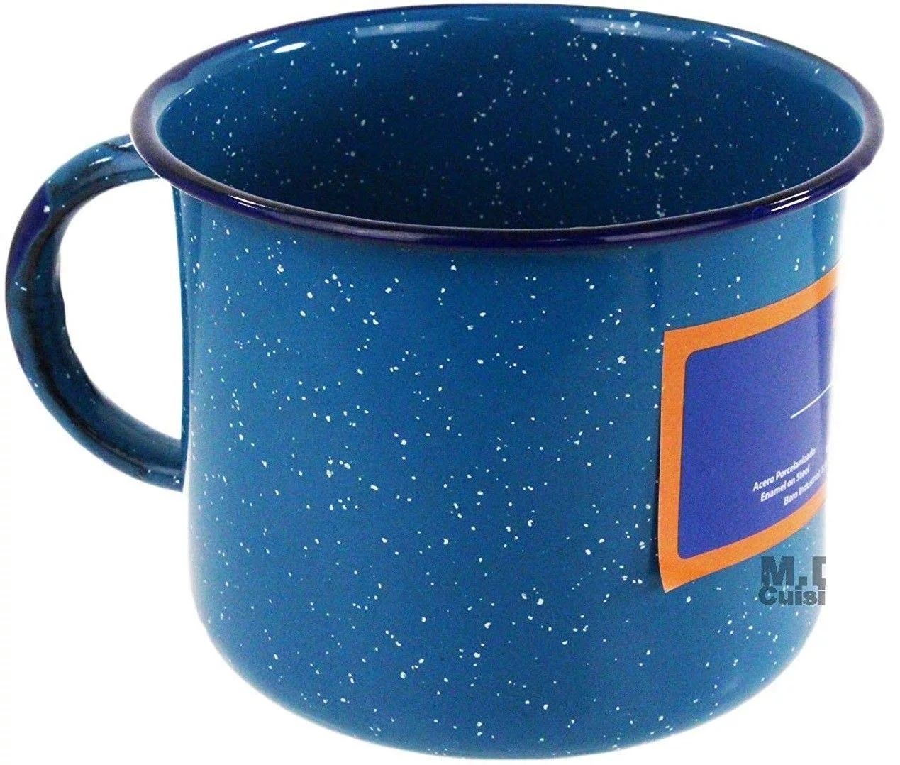 Made In Mexico Enamel Mug 0.7 Liter Steel Blue Pocillo Peltre Azul Camping Coffee Cup Traditional... | Walmart (US)