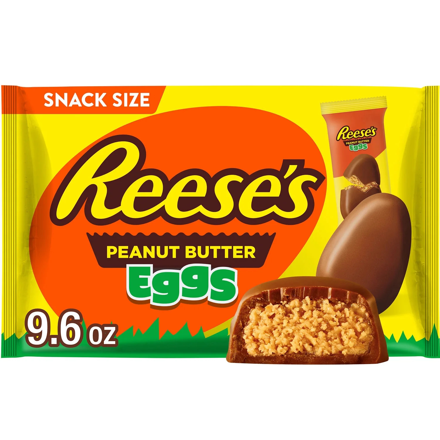 REESE'S Milk Chocolate Snack Size Peanut Butter Eggs, Easter Candy Bag, 9.6 oz | Walmart (US)