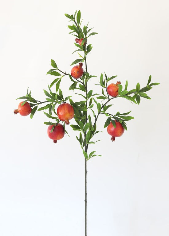 Fake Pomegranate Fruit Branch - 30 | Afloral (US)