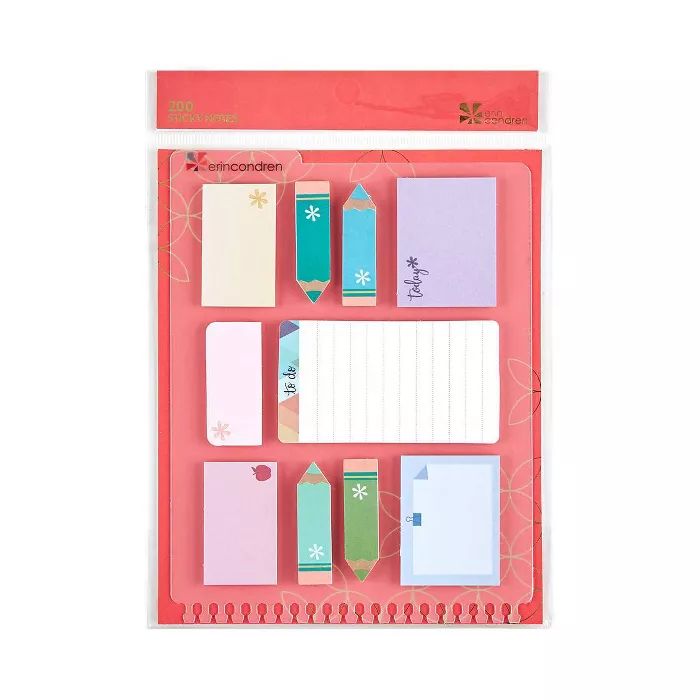 10ct Classroom Sticky Notes 5" x 7" Snap-In - erin condren | Target