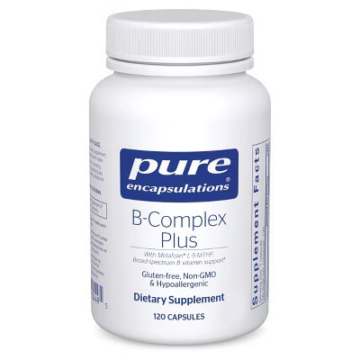 Pure Encapsulations B-Complex Plus - Neurological & Cardiovascular Health, Energy & Nervous System Support* - With Vitamin B12 & More - 120 Capsules | Target