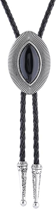 Bolo Tie for Men Rodeo Cowboy Leather Necktie Western Necklace Costume Accessories Western Bolo T... | Amazon (US)