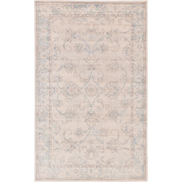 Ouellette Beige/Blue/Gray/Light Brown Rug | Wayfair North America