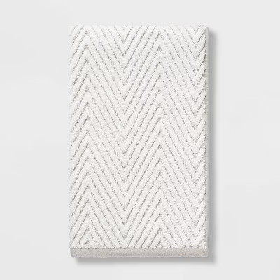 Chevron Textured Towel Cream/Gray - Threshold™ | Target