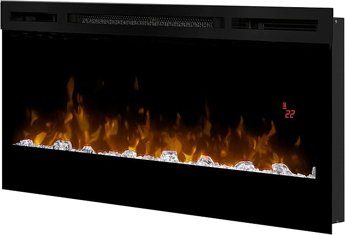 Dimplex Prism Wall Mounted Linear Electric Fireplace, 34" Inch, Black, 1220W - Premium Fireplace ... | Amazon (US)