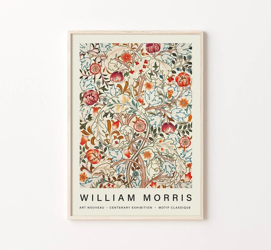 William Morris Vintage Flower Print Digital Download - Etsy | Etsy (US)