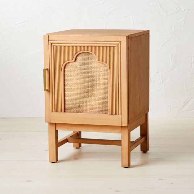 Reseda Pencil Rattan Side Table Natural - Opalhouse&#8482; designed with Jungalow&#8482; | Target