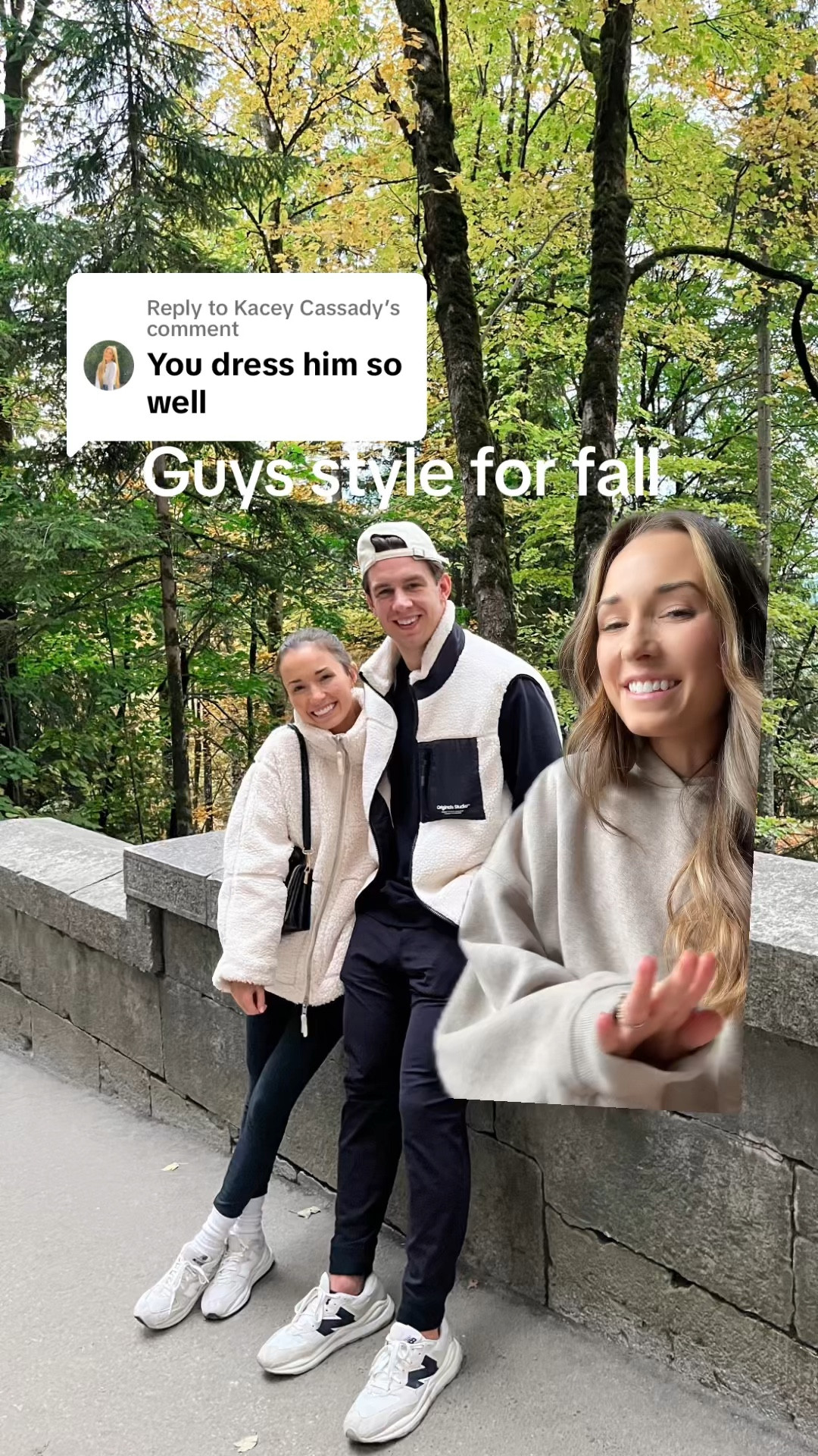 Guys style for fall! Zack wears XL top, large bottom usually. Sneakers run TTS! 