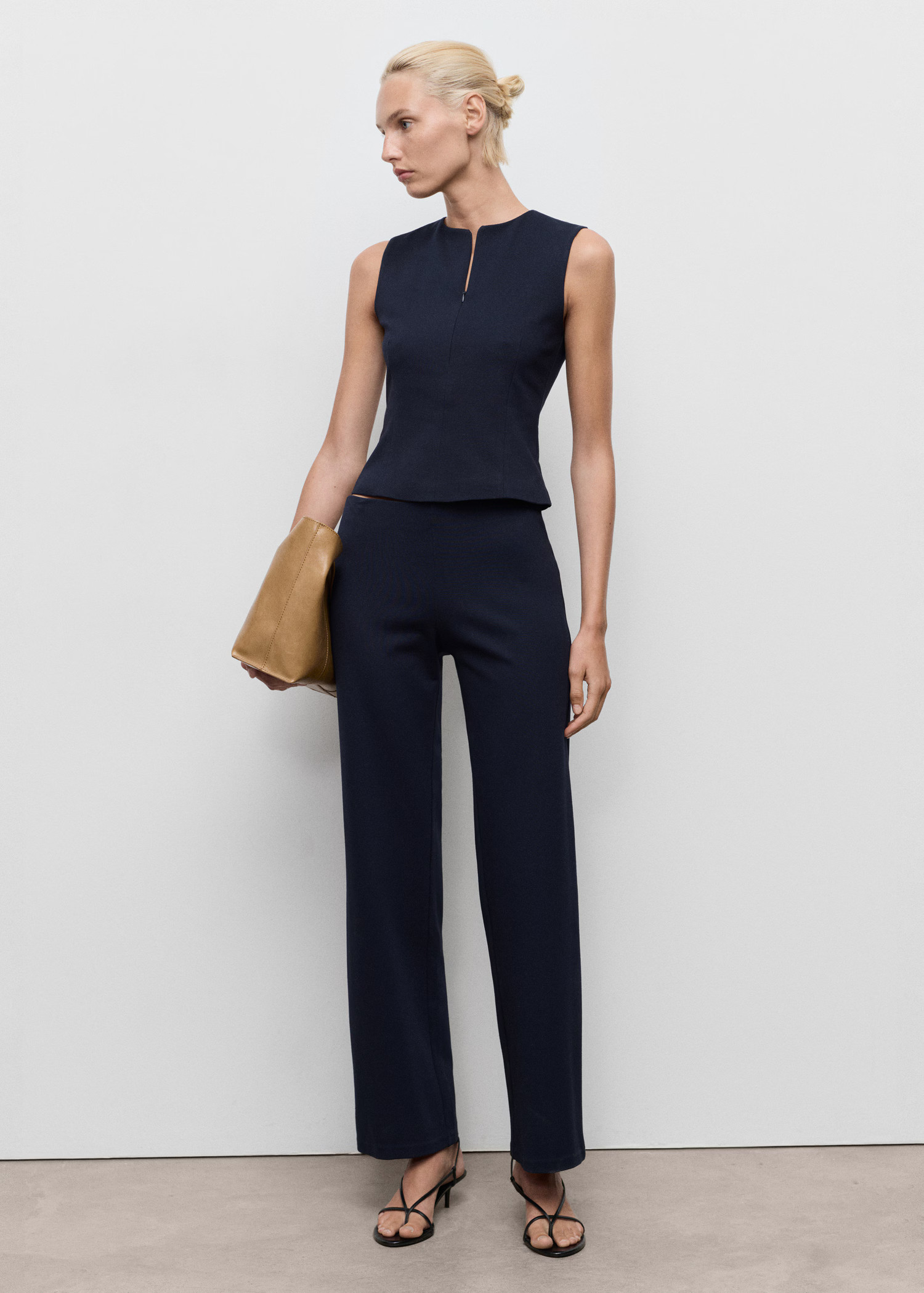 Fitted zip-up top | Mango (US/MX/AU)