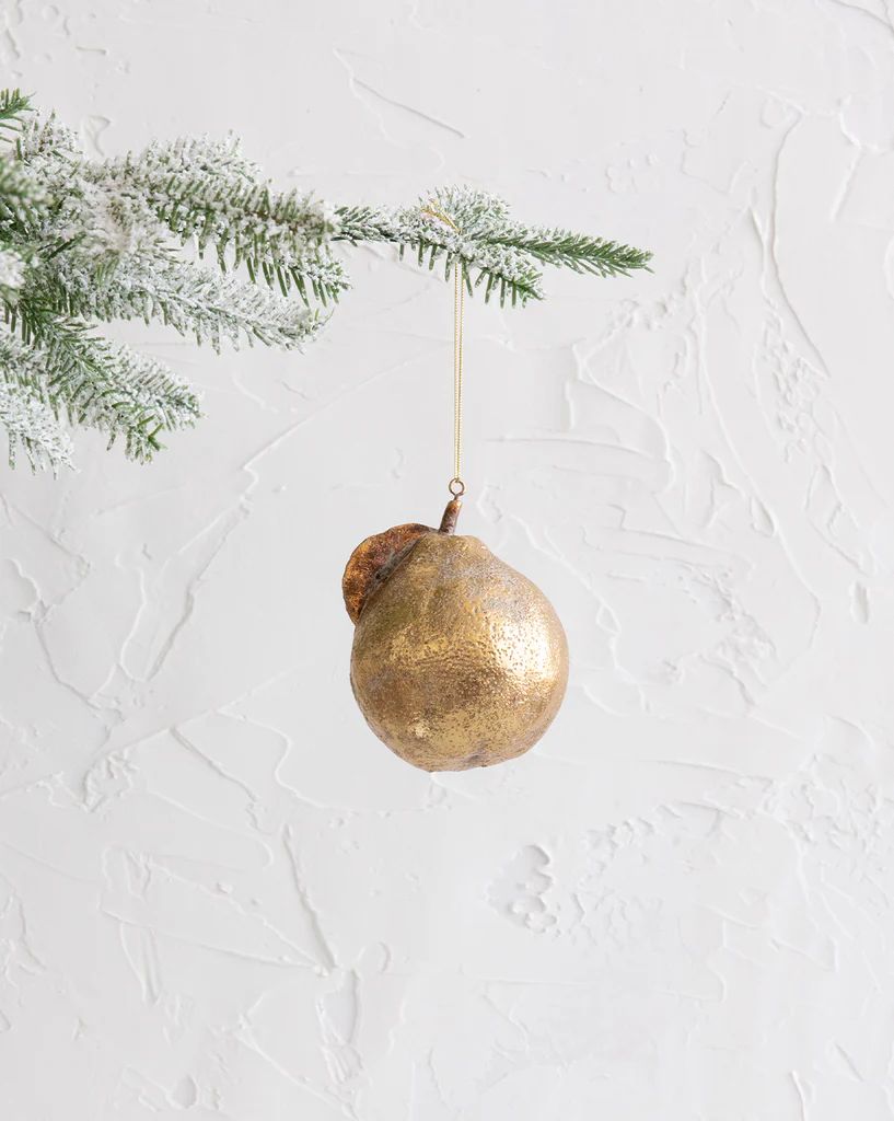 Gold Pear Ornament | McGee & Co.