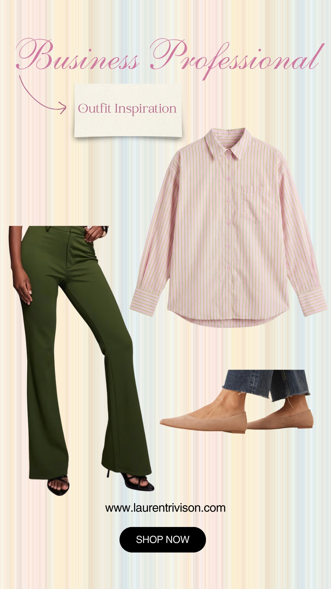 Business professional outfit inspiration! Green and pink together is the move!! 🩷💚 

 #LTKMidsize #LTKWorkwear