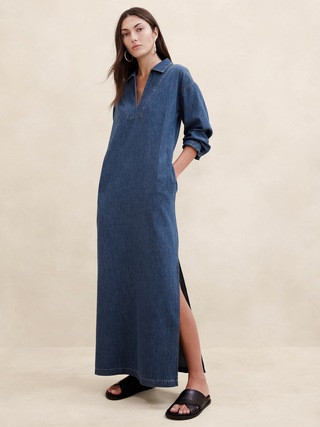Cruz Denim Maxi Dress | Banana Republic (US)