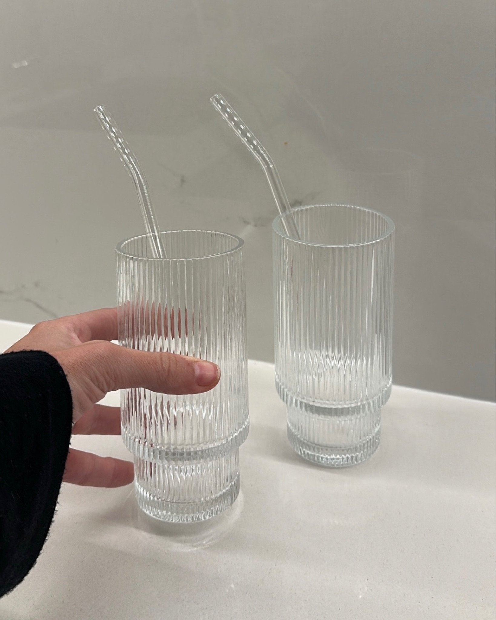 Ribbed Glass Drinking Cups on Amazon! Comes with glass straws ✨

#LTKfindsunder50 #LTKhome #LTKxPrime