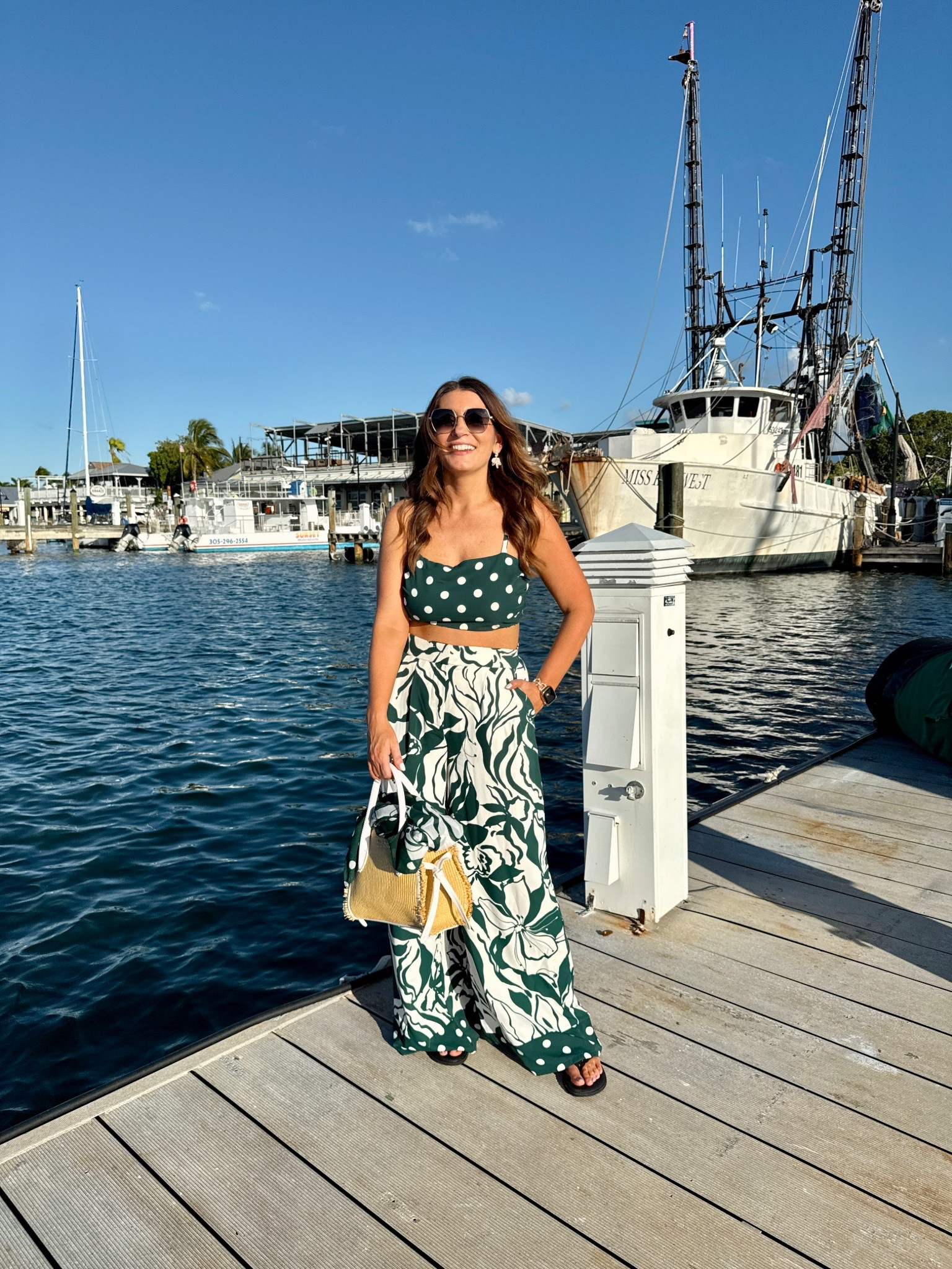 What I’m wearing in Key West! Macy’s crop top, wide leg pants, resort wear, beach vacation outfit inspo, vacation outfit, sandals, beach vacation, on sale 

#LTKSaleAlert #LTKFindsUnder100 #LTKStyleTip