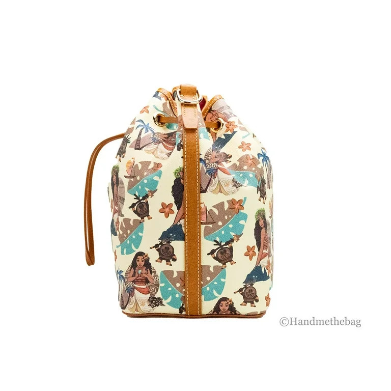 Dooney & Bourke Disney Medium Moana Coated Cotton Bucket Crossbody Bag Purse | Walmart (US)